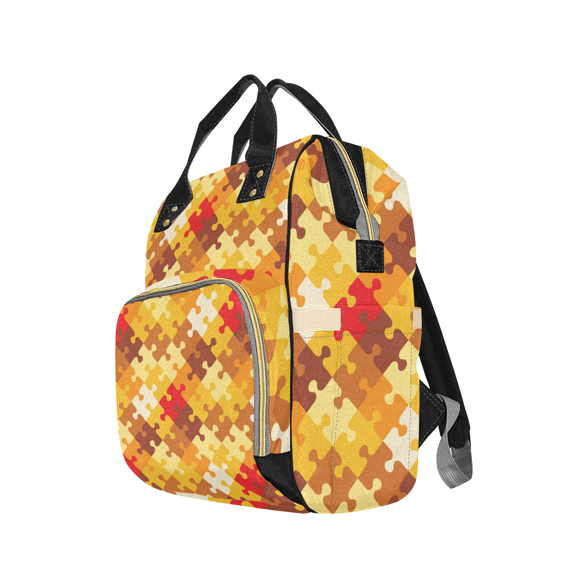 Puzzle Pattern Print Design A01 Diaper Bag Backpack