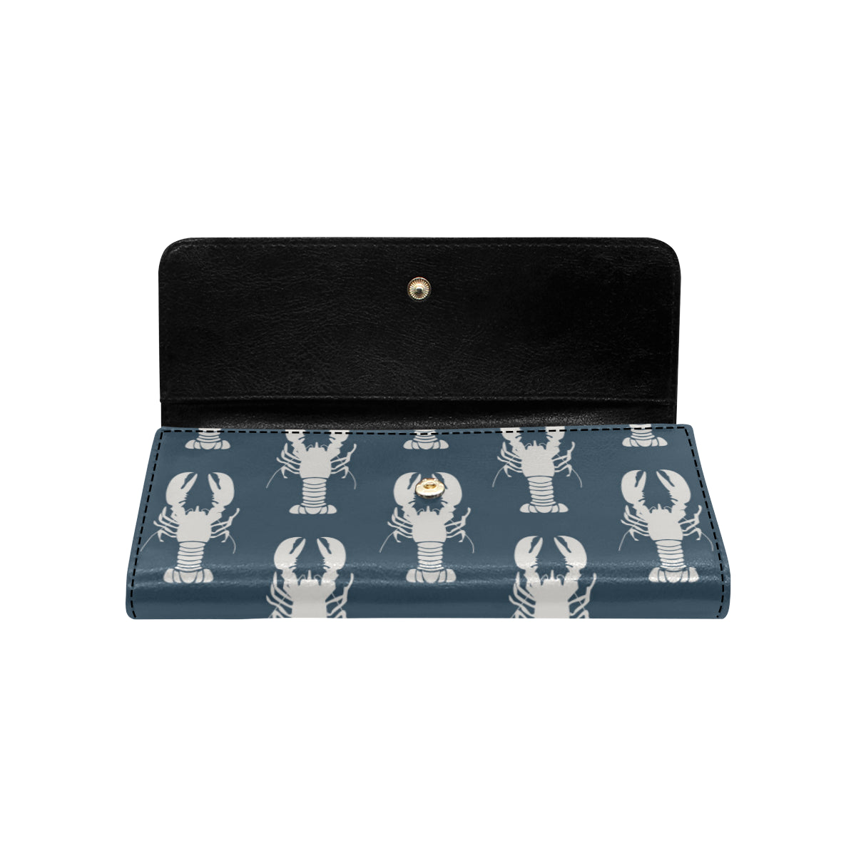 Lobster Pattern Print Design 02 Women's Trifold Wallet