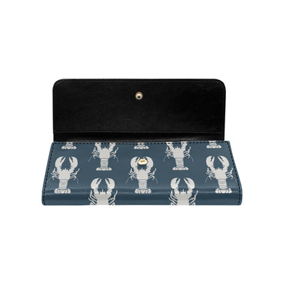 Lobster Pattern Print Design 02 Women's Trifold Wallet