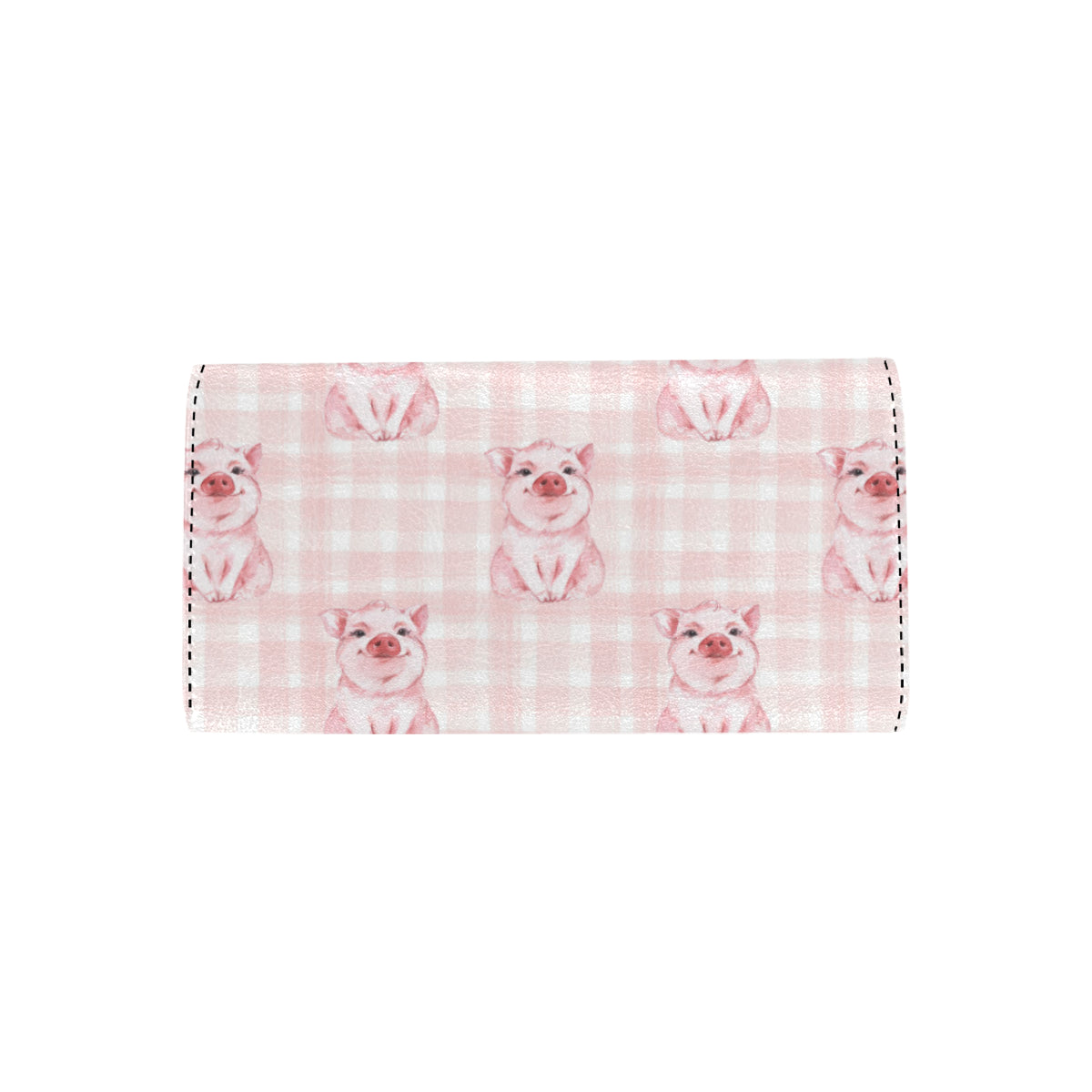Pig Baby Pattern Print Design 01 Women's Trifold Wallet