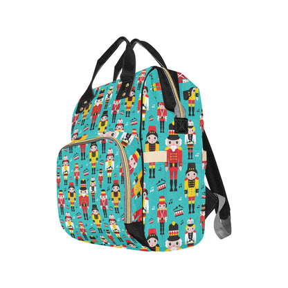 Nutcracker Pattern Print Design A03 Diaper Bag Backpack