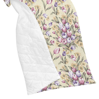 Tulip Pattern Print Design TP04 Premium Quilt