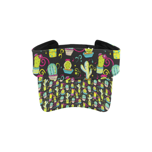 Cactus Neon Style Print Pattern Unisex Sun Visor