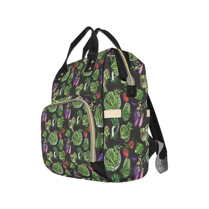 Lettuce Pattern Print Design 01 Diaper Bag Backpack