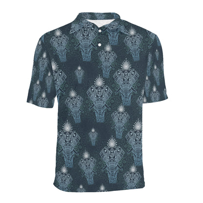 Elephant Mandala Men Polo Shirt