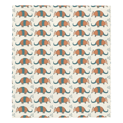 Armadillo Pattern Print Design 01 Premium Quilt