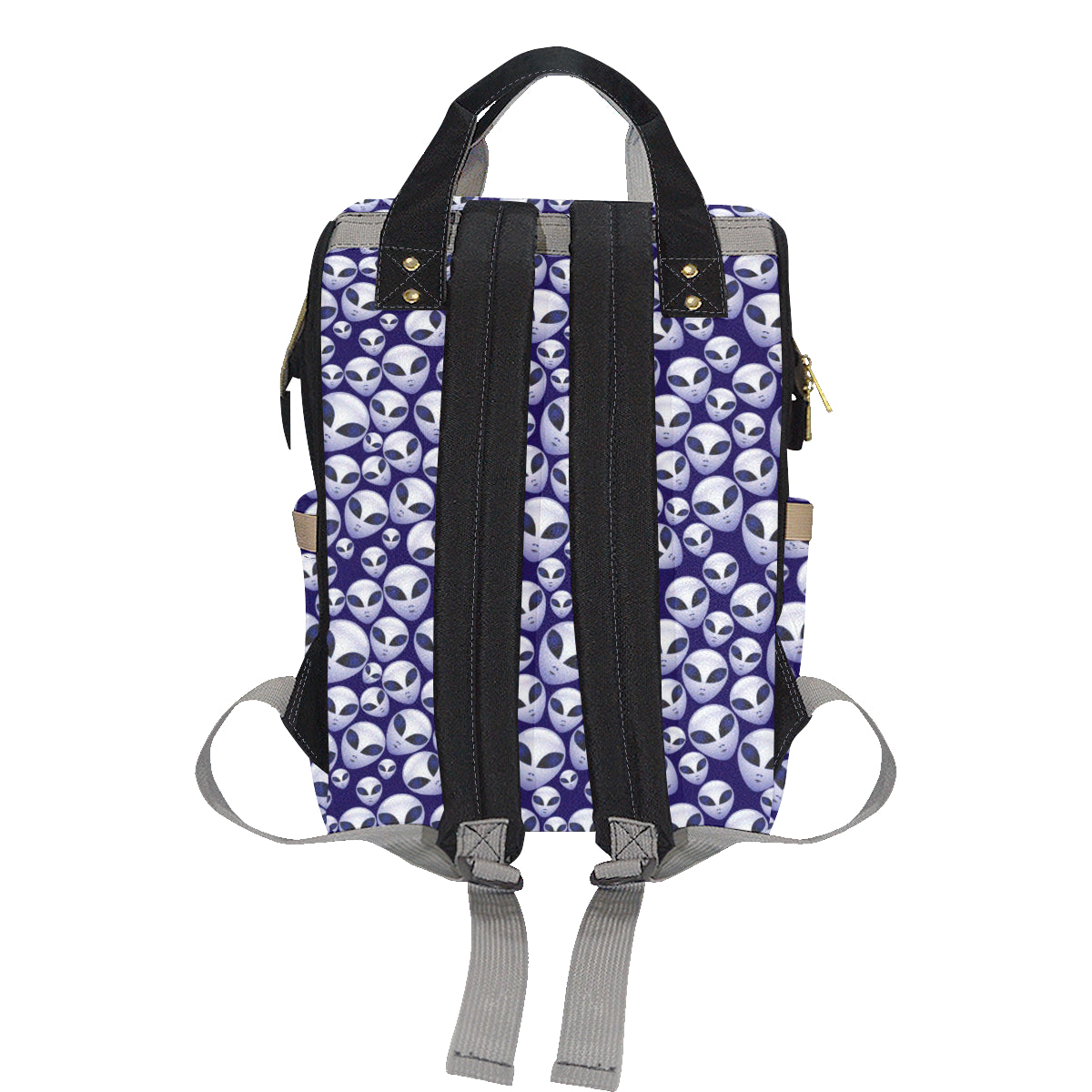 Alien Head Extraterrestrial Diaper Bag Backpack