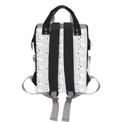 Bull Terrier hand draw Print Pattern Diaper Bag Backpack