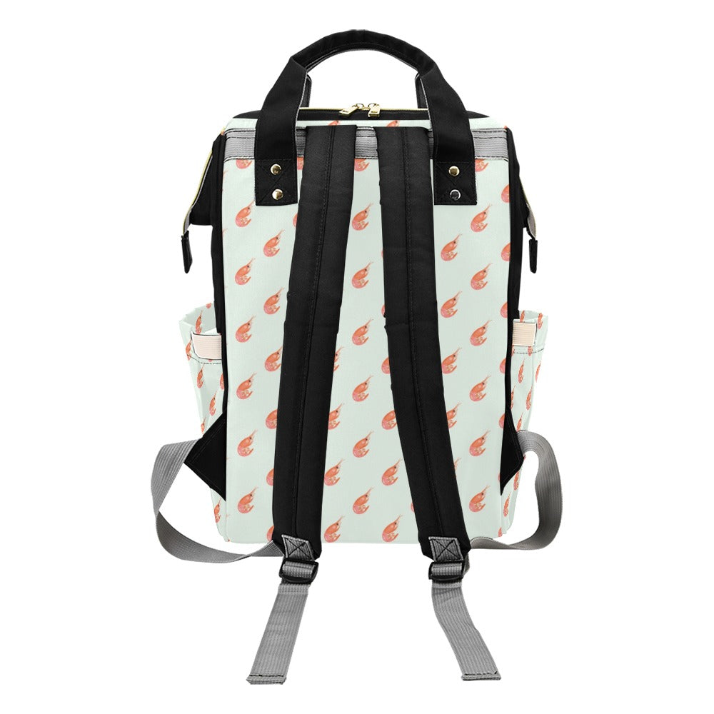 Shrimp Print Design LKS304 Diaper Bag Backpack