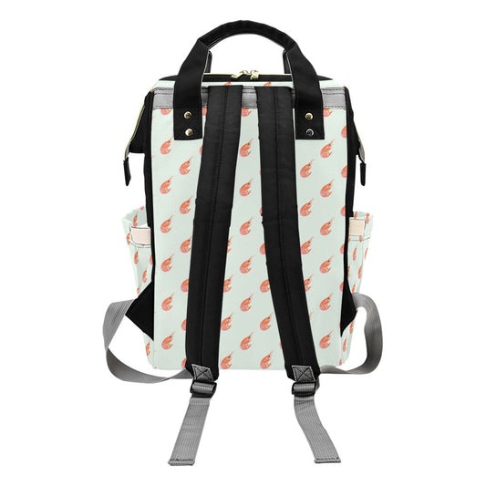 Shrimp Print Design LKS304 Diaper Bag Backpack