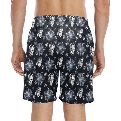 Vikings Print Design LKS304 Men's Swim Trunks Beach Shorts