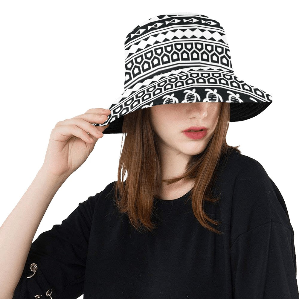 Samoan Pattern Print Design LKS303 Unisex Bucket Hat