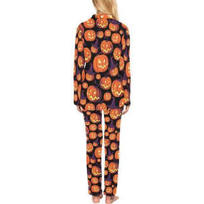 Halloween Pattern Print Design 04 Women's Long Pajama Set