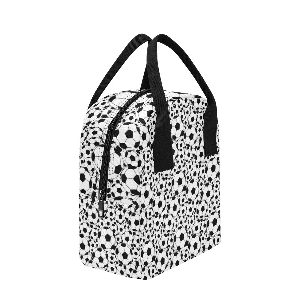Soccer Ball Print Design LKS301 Insulated Lunch Bag