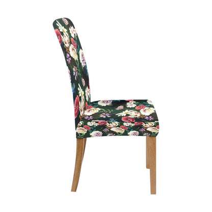 Summer Floral Print Design LKS303 Dining Chair Slipcover