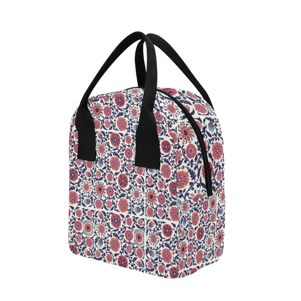 Suzani Print Design LKS304 Insulated Lunch Bag