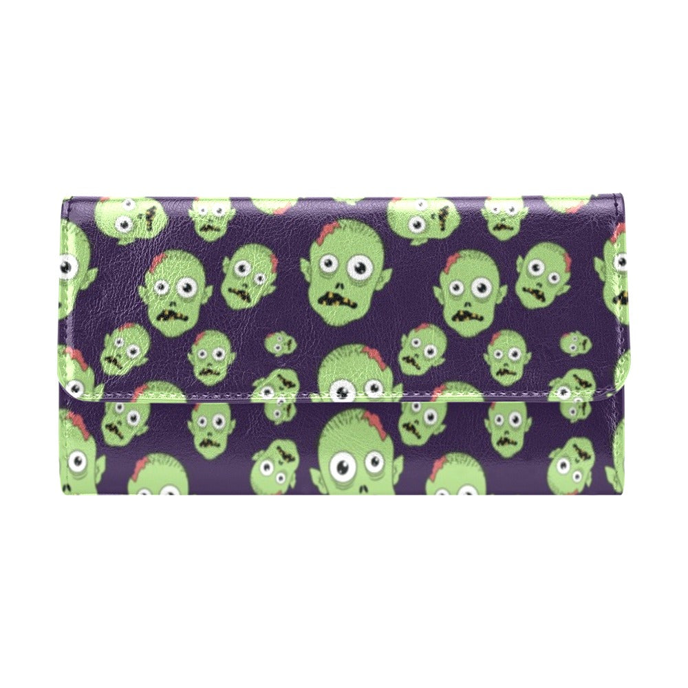 Zombie Print Design LKS303 Women's Trifold Wallet