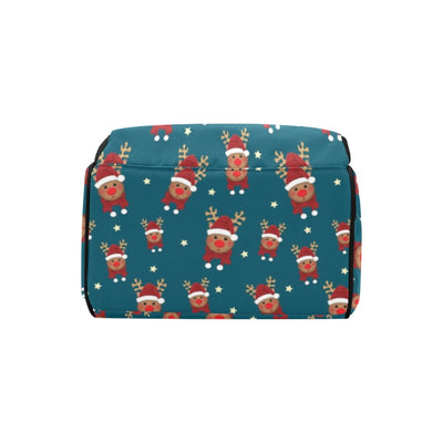 Reindeer Print Design LKS406 Diaper Bag Backpack