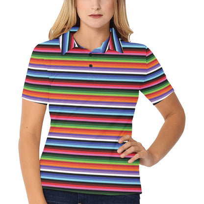 Serape Design Women's Polo Shirt