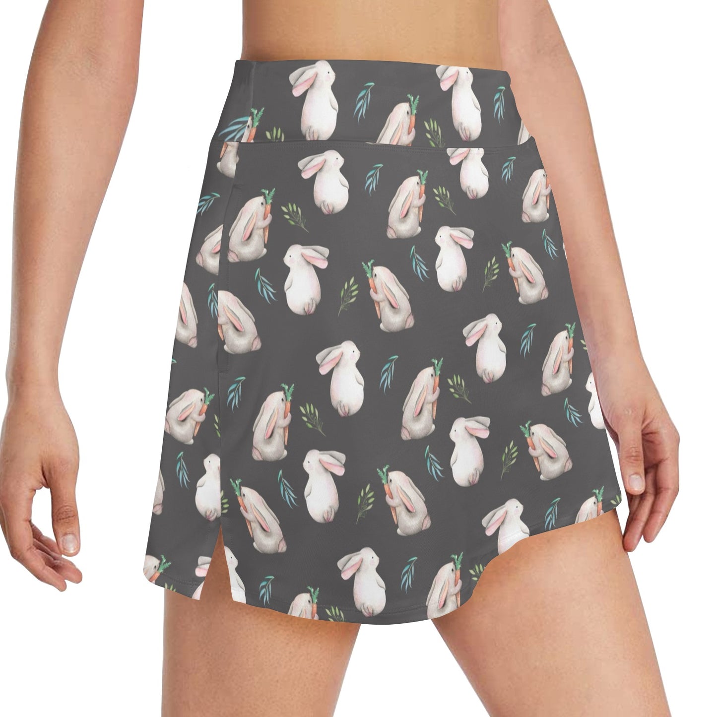 Rabbit Print Design LKS402 17" Golf & Pickleball Skort with Pockets