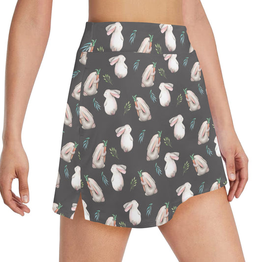 Rabbit Print Design LKS402 17" Golf & Pickleball Skort with Pockets