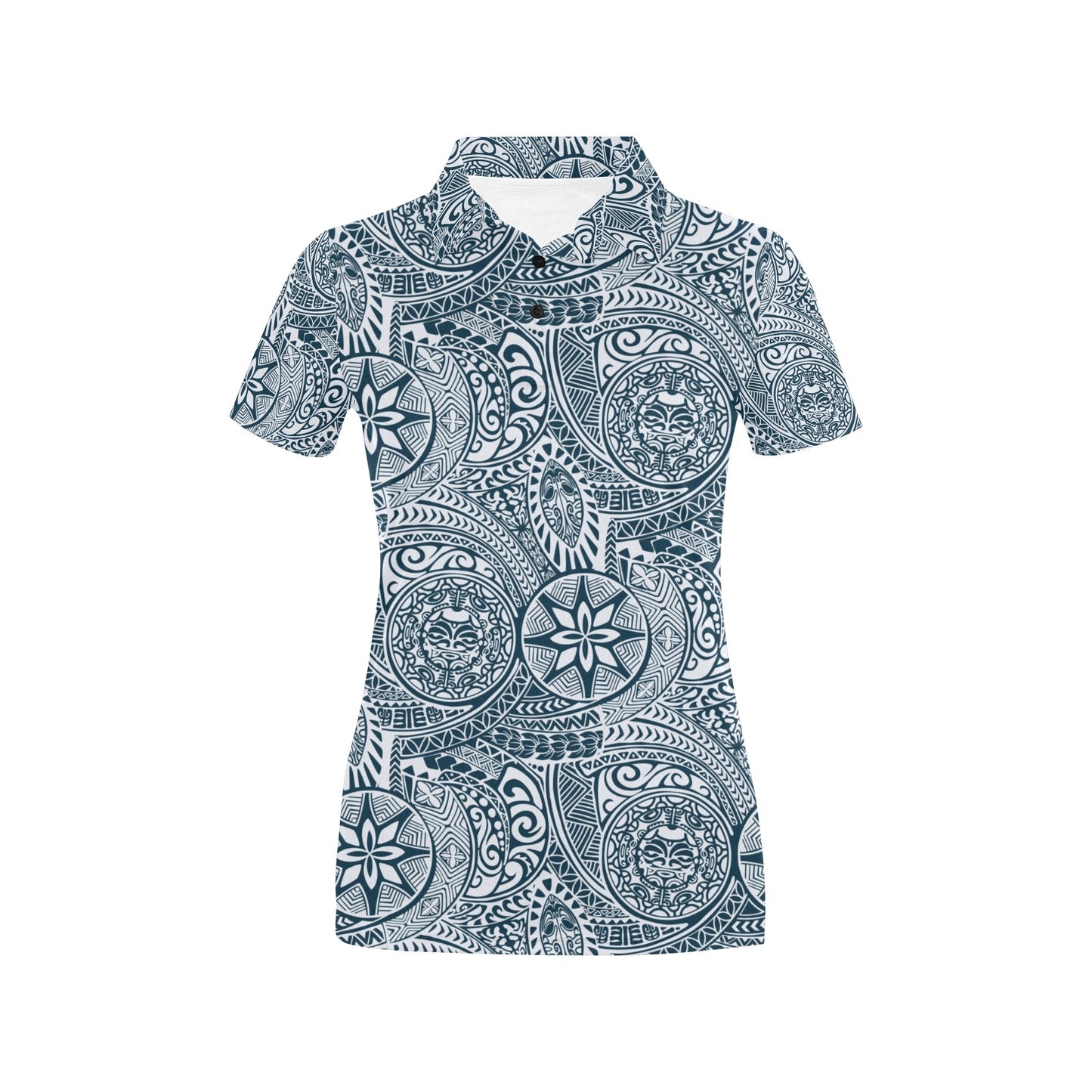 Samoan Pattern Print Design LKS306 Women's Polo Shirt