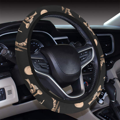 Mummy Print Design LKS302 Steering Wheel Cover with Elastic Edge