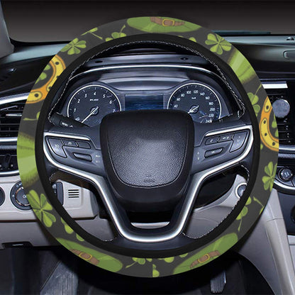St Patricks Day Print Design LKS307 Steering Wheel Cover with Elastic Edge