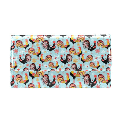 Rooster Themed Design Women's Trifold Wallet