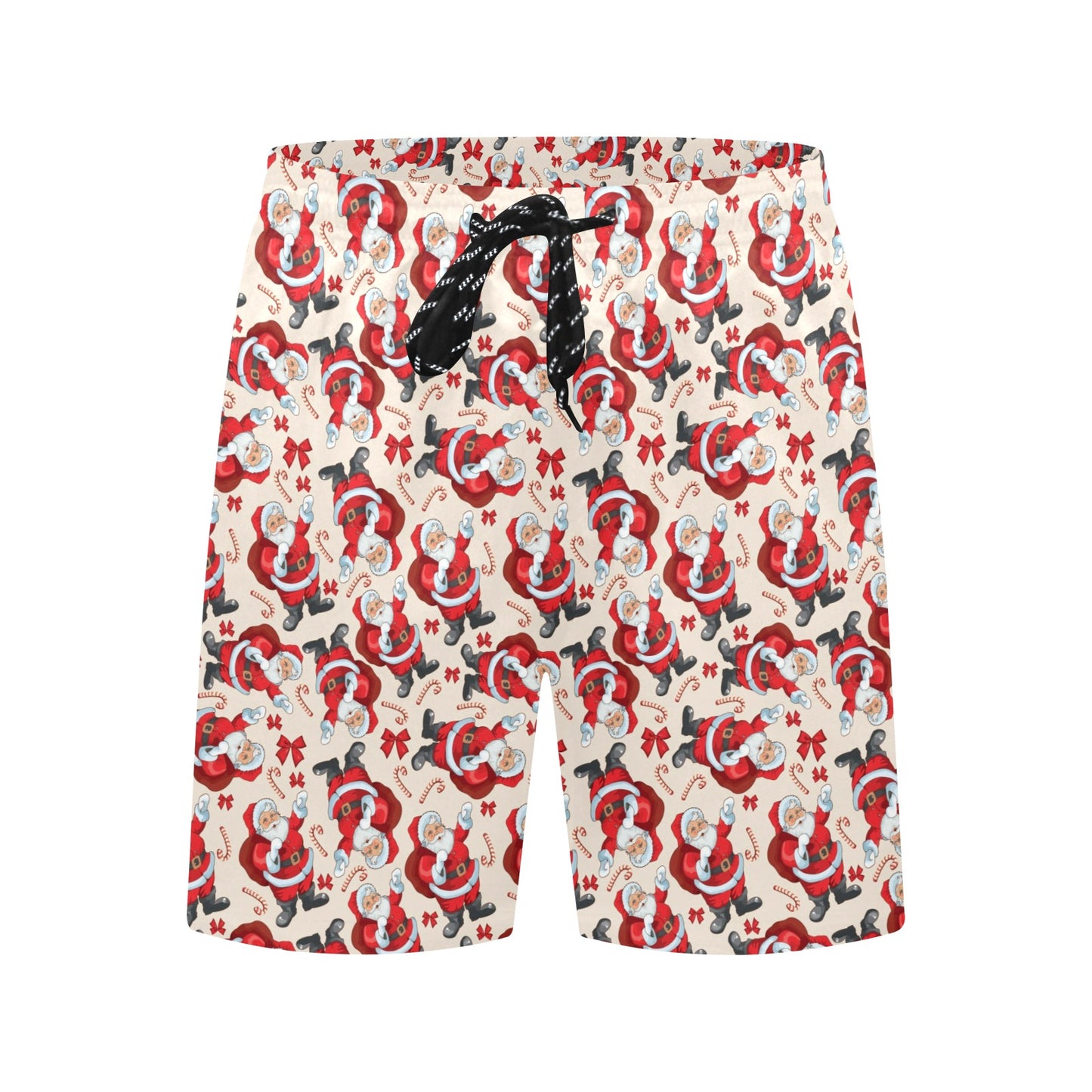 Santa Christmas Themed Print Design LKS302 Men's Swim Trunks Beach Shorts