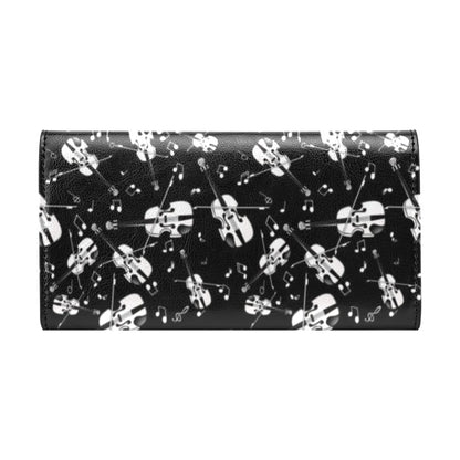 Violin Print Design LKS404 Women's Trifold Wallet