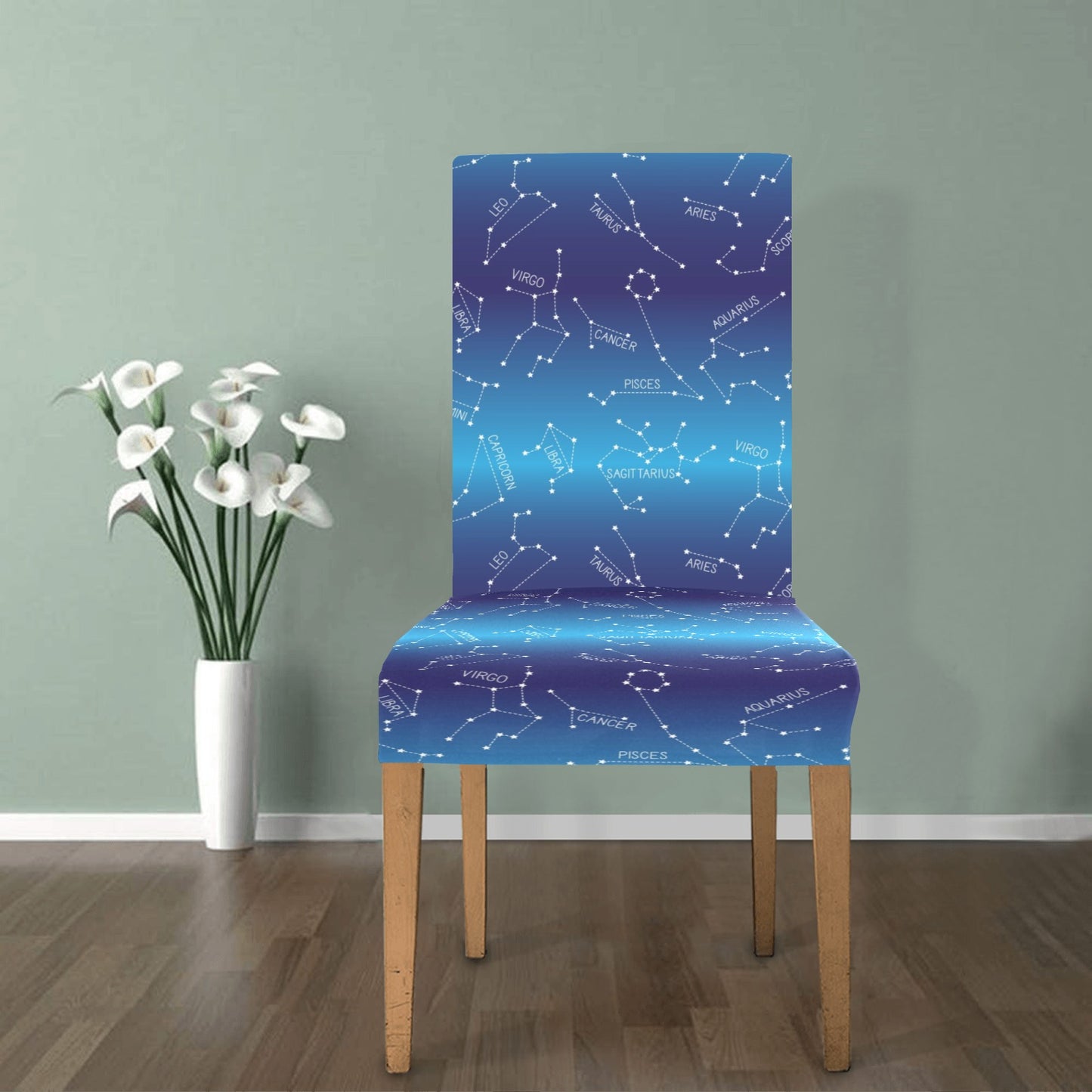 Virgo Print Design LKS302 Dining Chair Slipcover