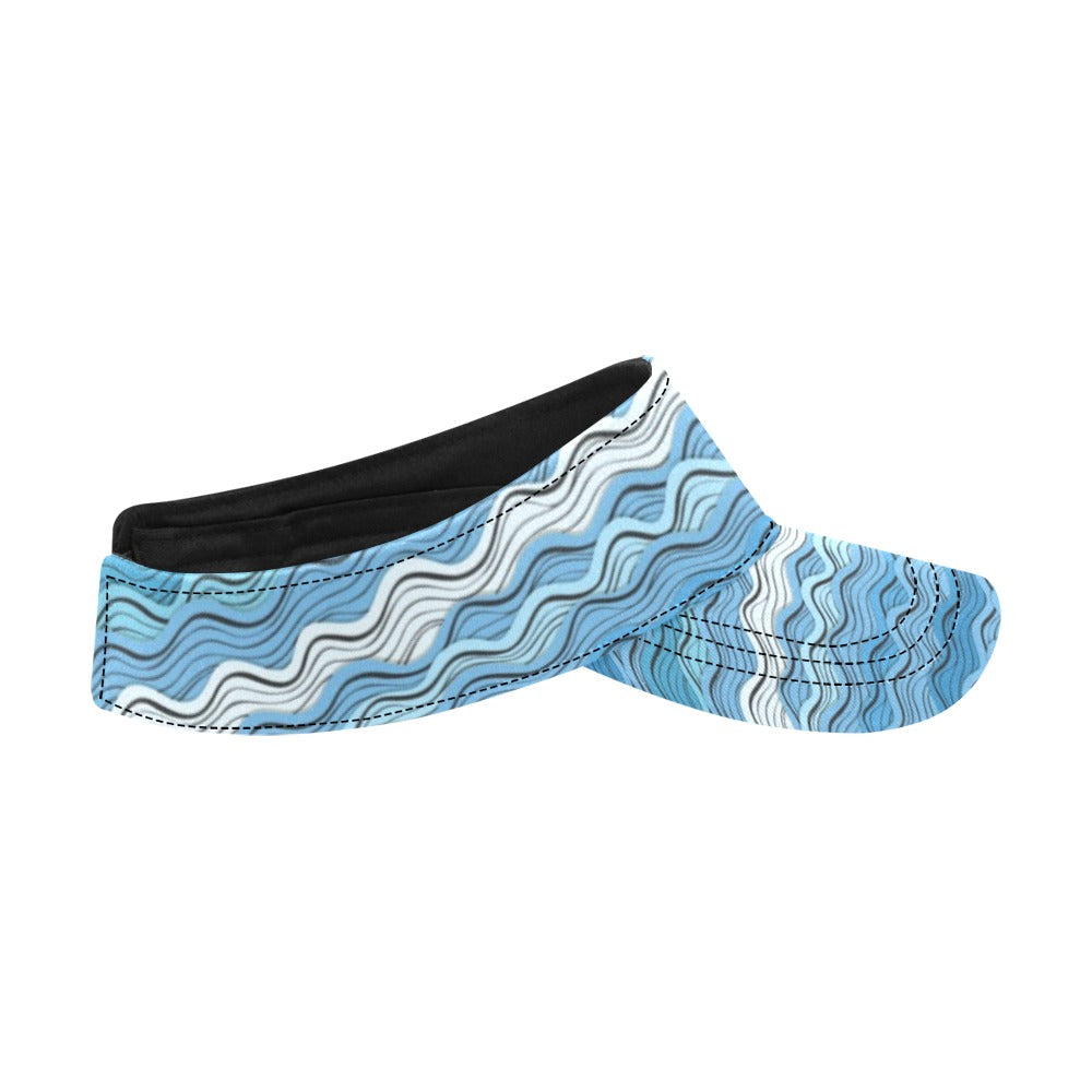 Wave Print Design LKS301 Unisex Sun Visor