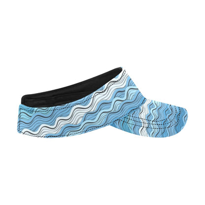 Wave Print Design LKS301 Unisex Sun Visor