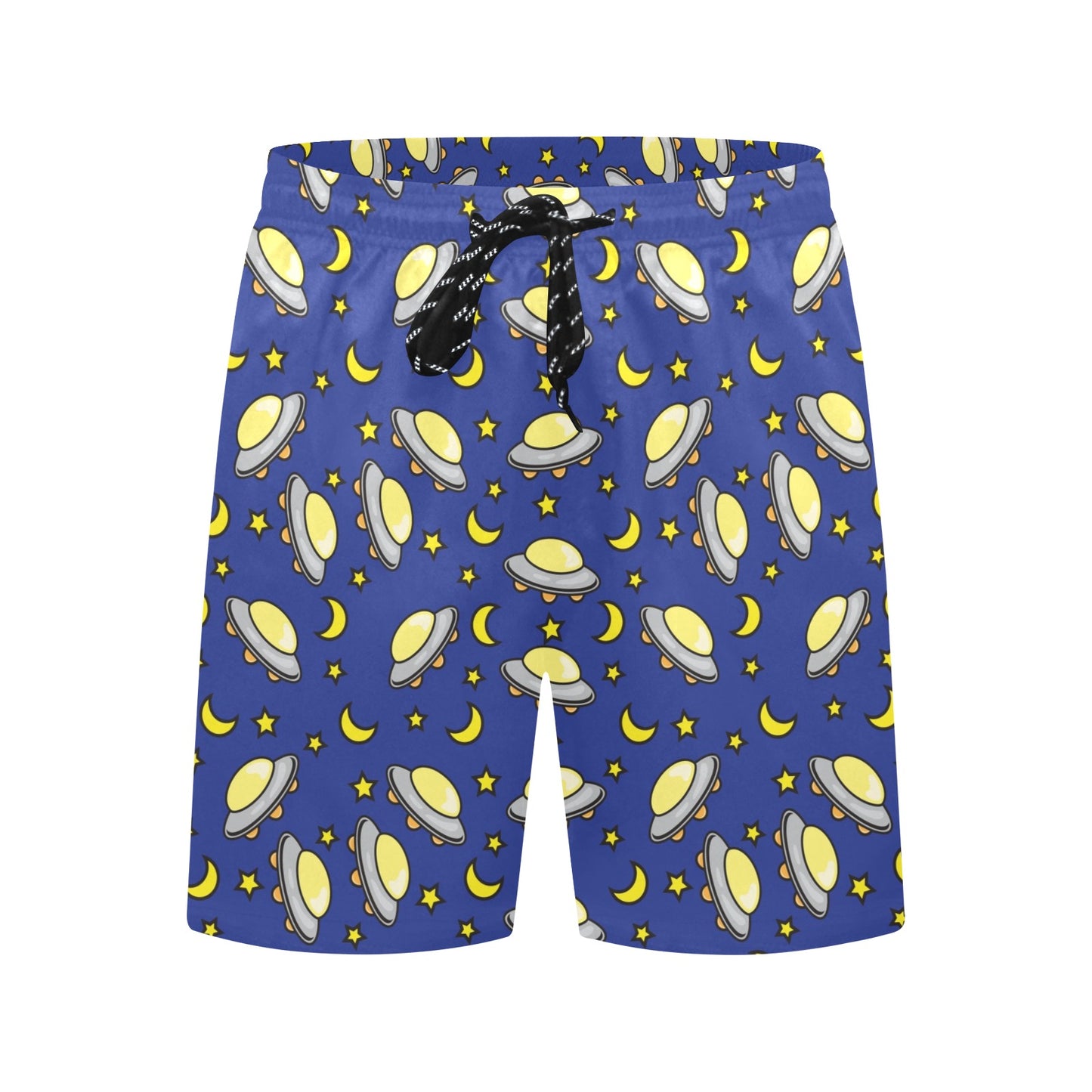 UFO Print Design LKS309 Men's Swim Trunks Beach Shorts