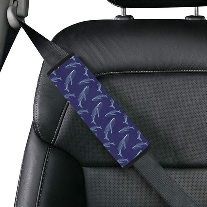 Blue Whale Print Design LKS402 Car Seat Belt Cover
