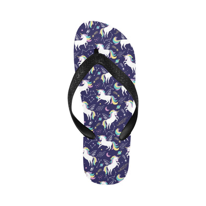 Unicorn Print Design LKS305 Flip Flops