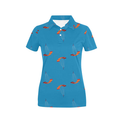 Paratrooper Pattern Print Design A01 Women's Polo Shirt