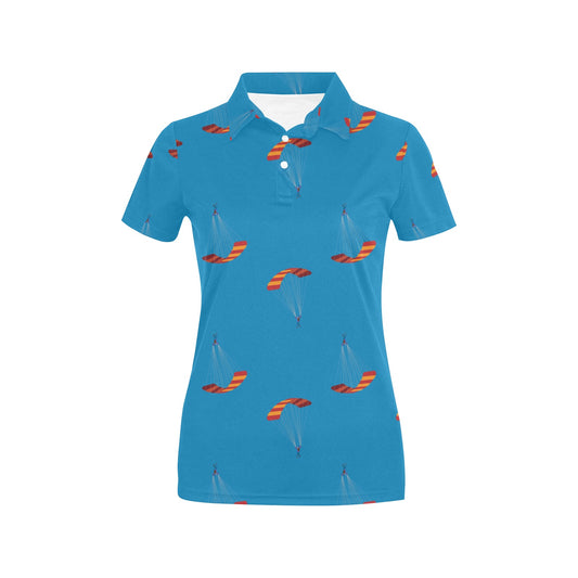 Paratrooper Pattern Print Design A01 Women's Polo Shirt