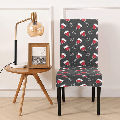 Wine Print Design LKS308 Dining Chair Slipcover