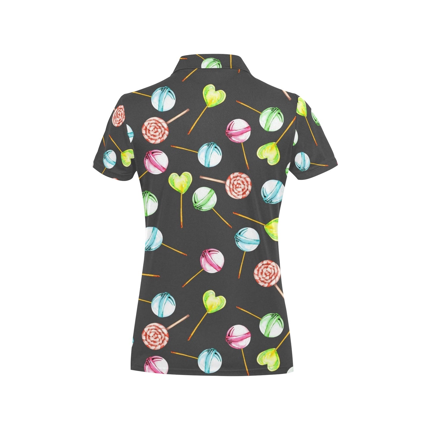 Lollipop Pattern Print Design LL02 Women's Polo Shirt