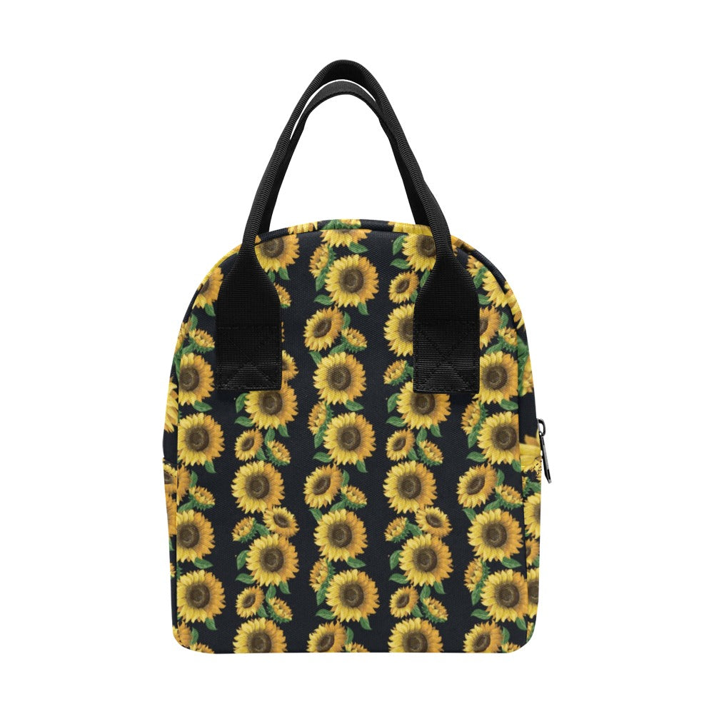Sunflower Print Design LKS306 Insulated Lunch Bag