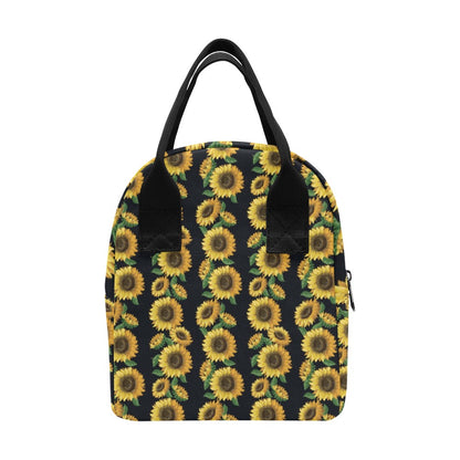 Sunflower Print Design LKS306 Insulated Lunch Bag