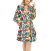 Splatter Print Design LKS304 Women's Fleece Robe