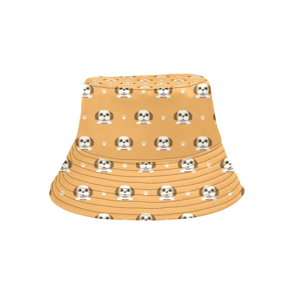 Shih Tzu Print Design LKS303 Unisex Bucket Hat