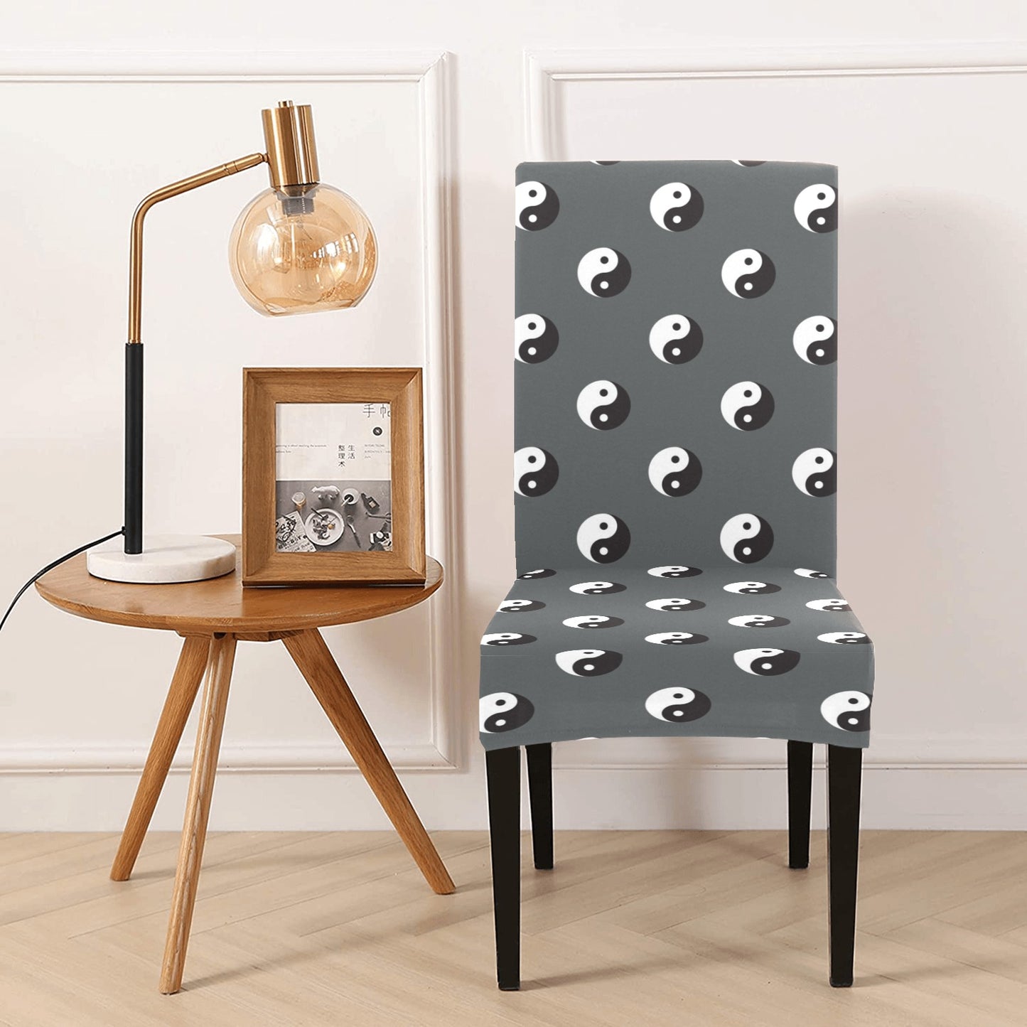 Yin Yang Print Design LKS303 Dining Chair Slipcover