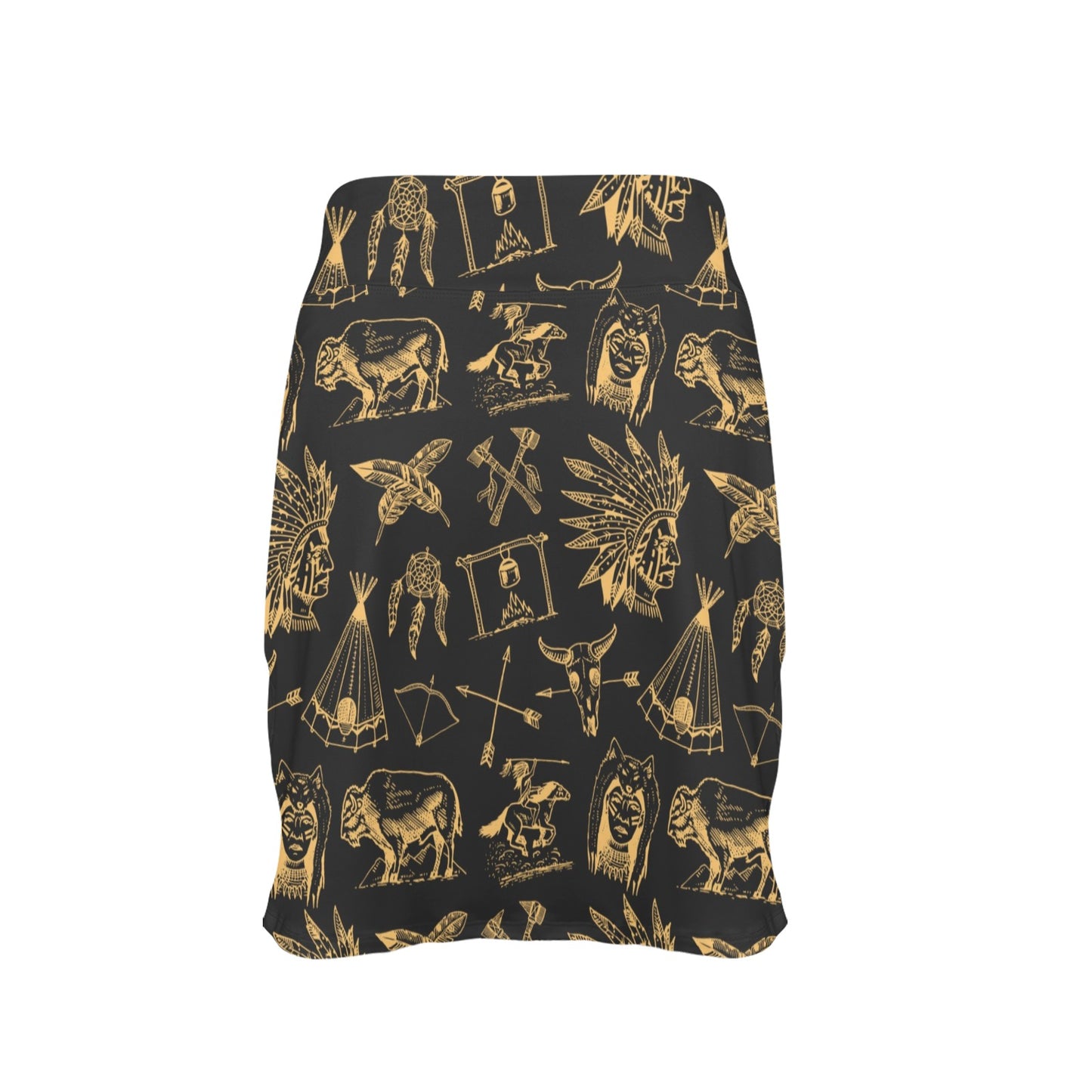 American indian Gold Style 17" Golf & Pickleball Skort with Pockets