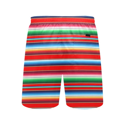 Serape Print Men's Swim Trunks Beach Shorts