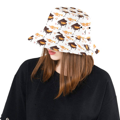 Piano Print Design LKS406 Unisex Bucket Hat