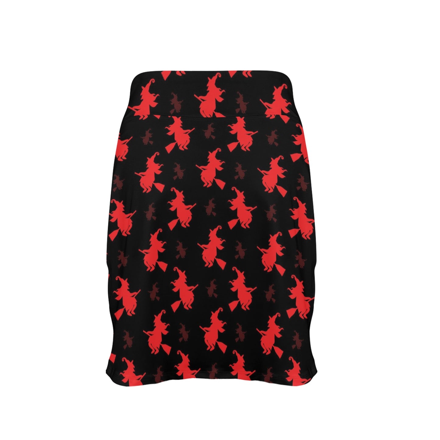 Witch Print Design LKS308 17" Golf & Pickleball Skort with Pockets